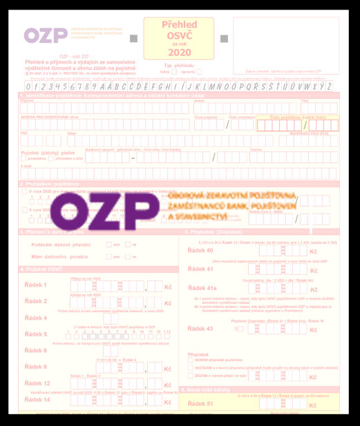 207 - OZP - (Oborová zdravotní pojišťovna zaměstnanců bank, pojišťoven a stavebnictví)