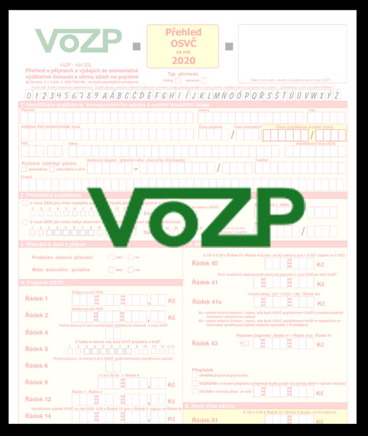 201 - VOZP (Vojenská zdravotní pojišťovna České republiky)